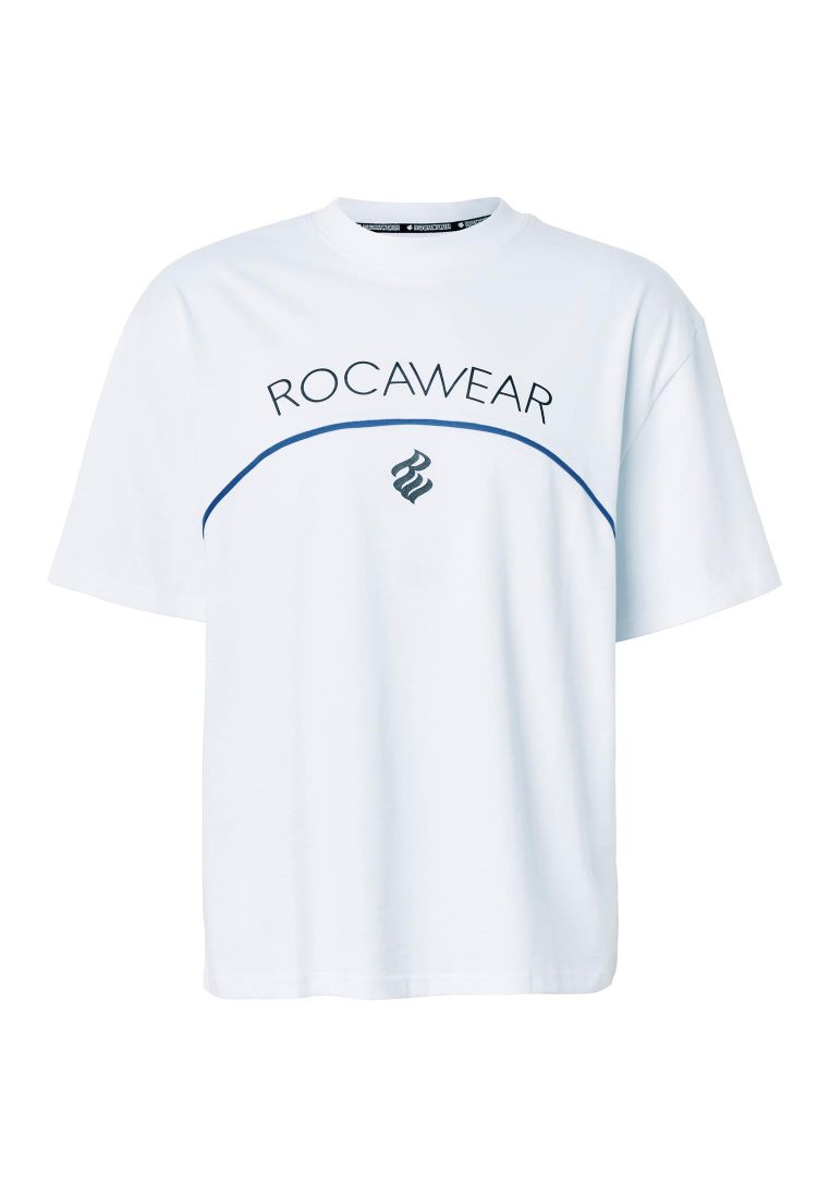 Rocawear ARCH T-Shirt White mit Rocawear Logo-Print und Kontrastlinie