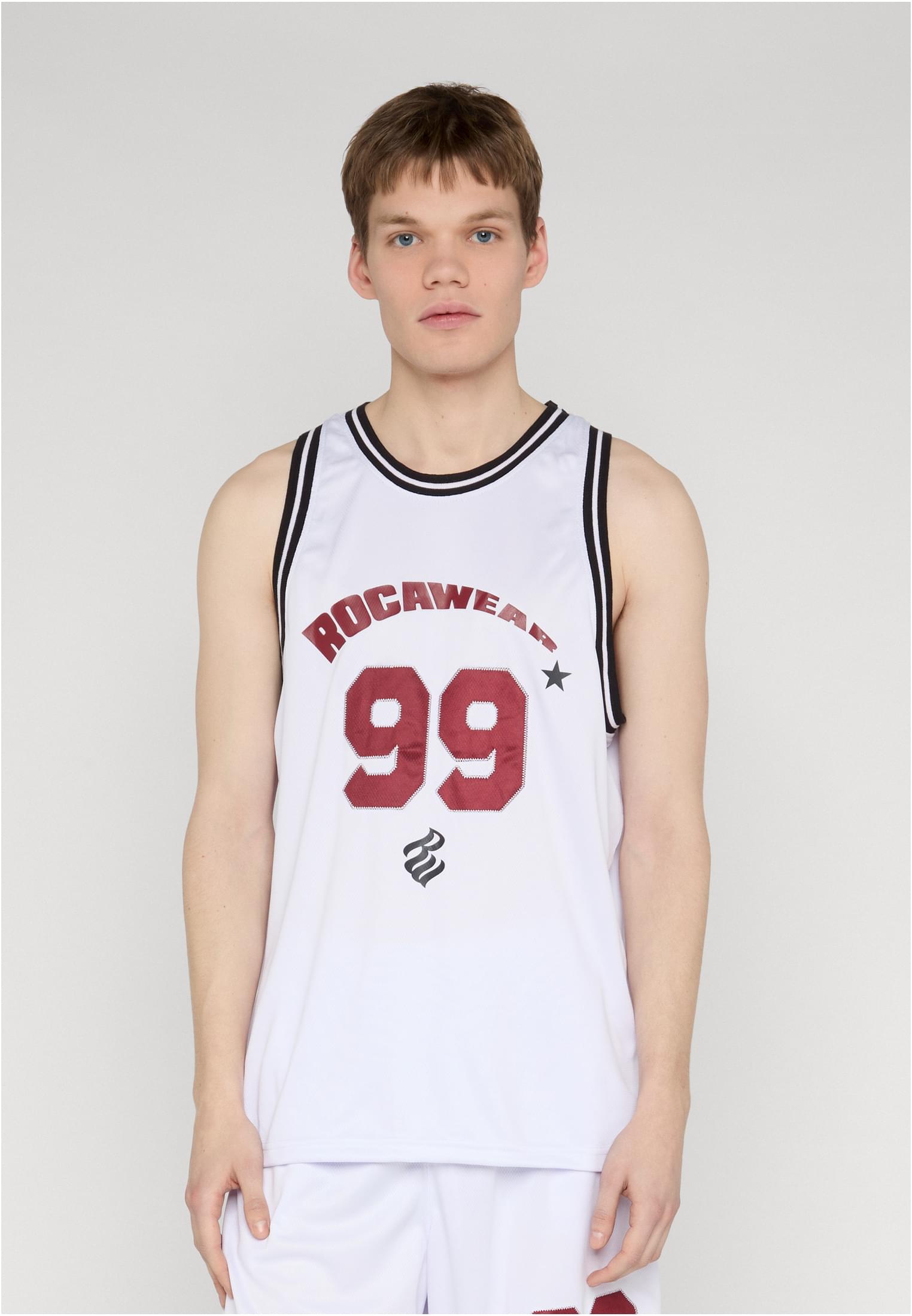 Rocawear BALLER Tanktop White Herren Tanktop Vorderansicht mit 99 Logo-Print