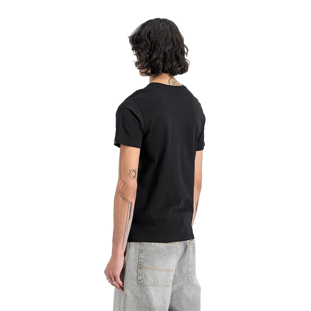 Alpha Industries Basic T-Shirt Schwarz mit Frontlogo