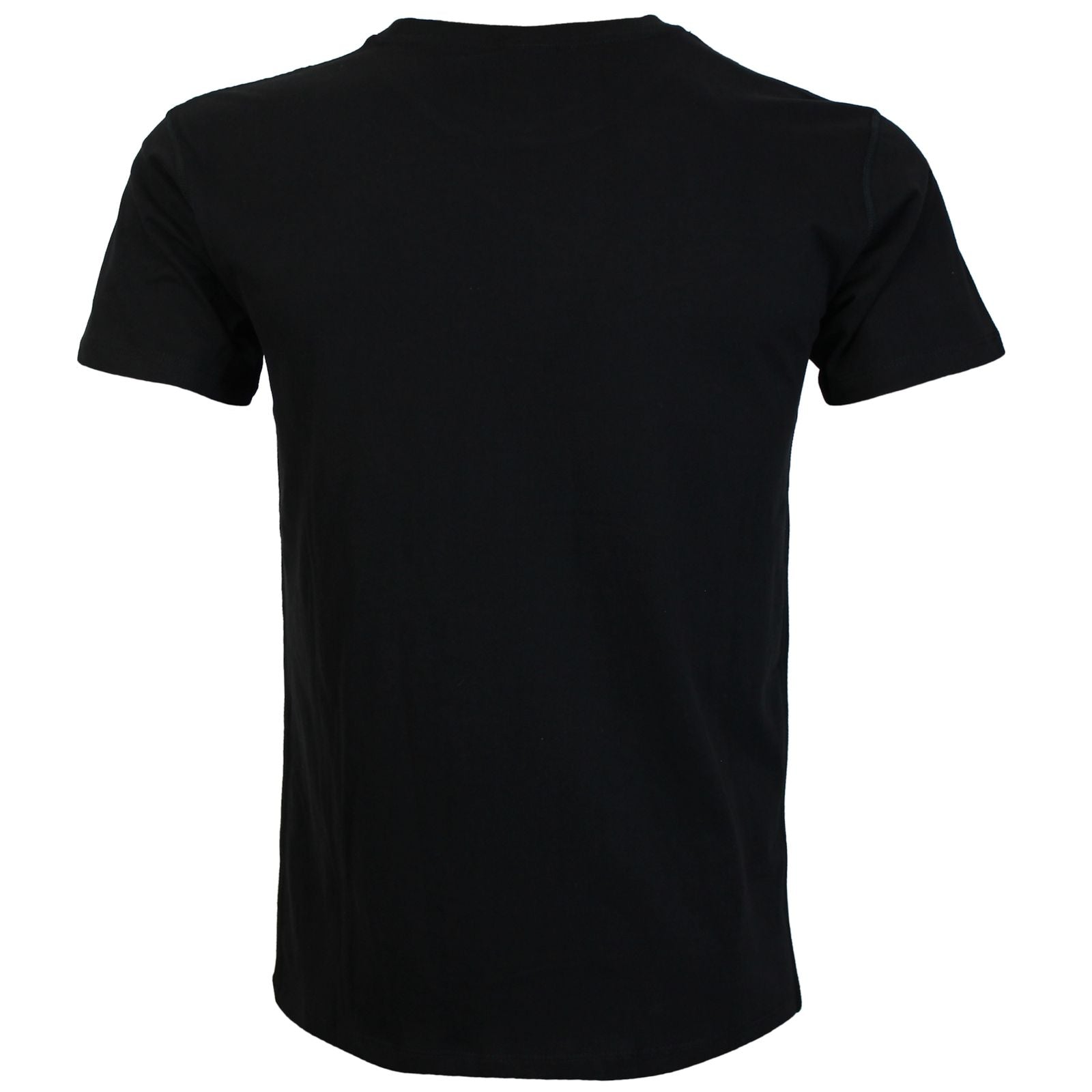 Schwarzes Broken Legend Basic T-Shirt mit kleinem Skull-Print auf der Brust