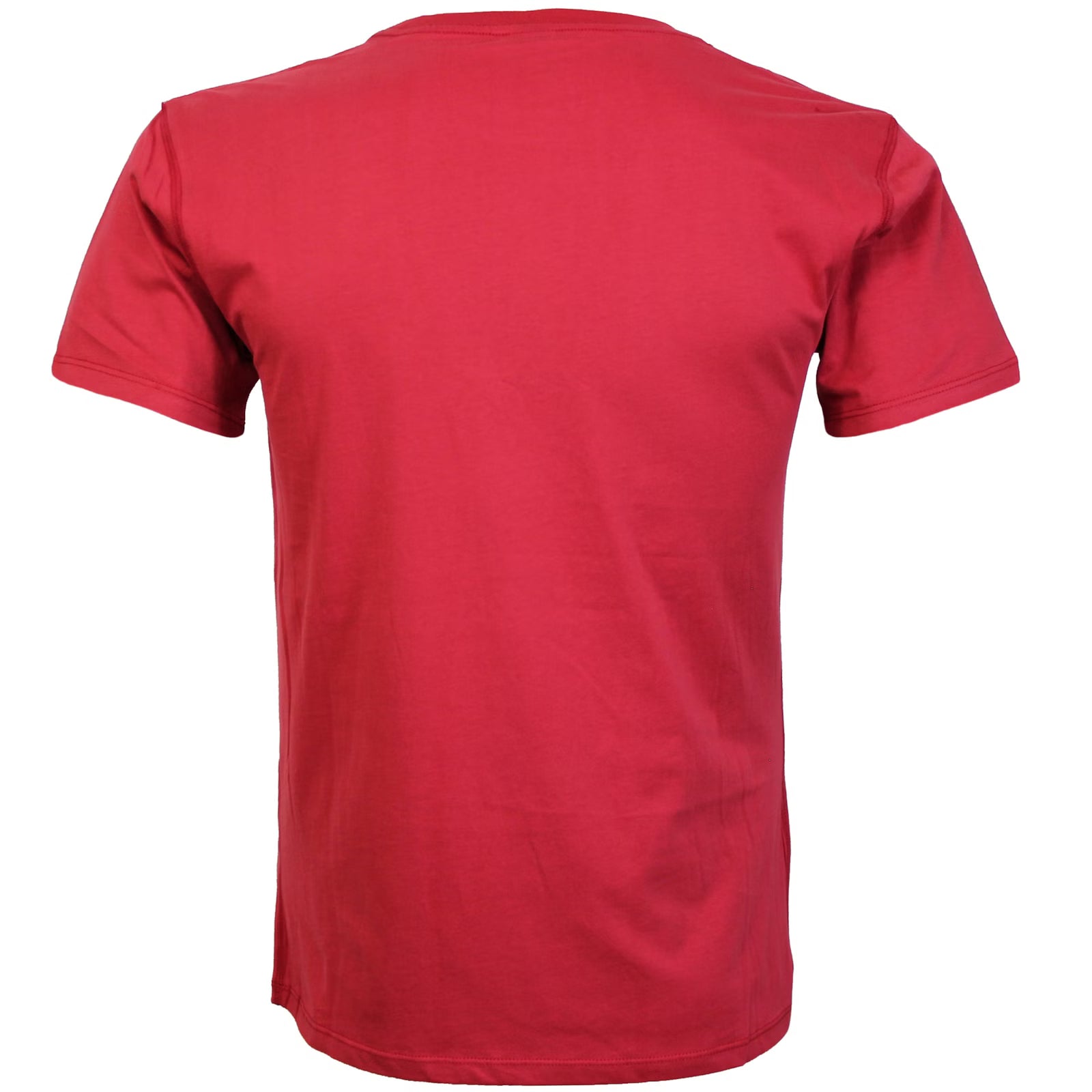 Rotes Broken Legend Basic T-Shirt mit kleinem Skull-Print auf der Brust