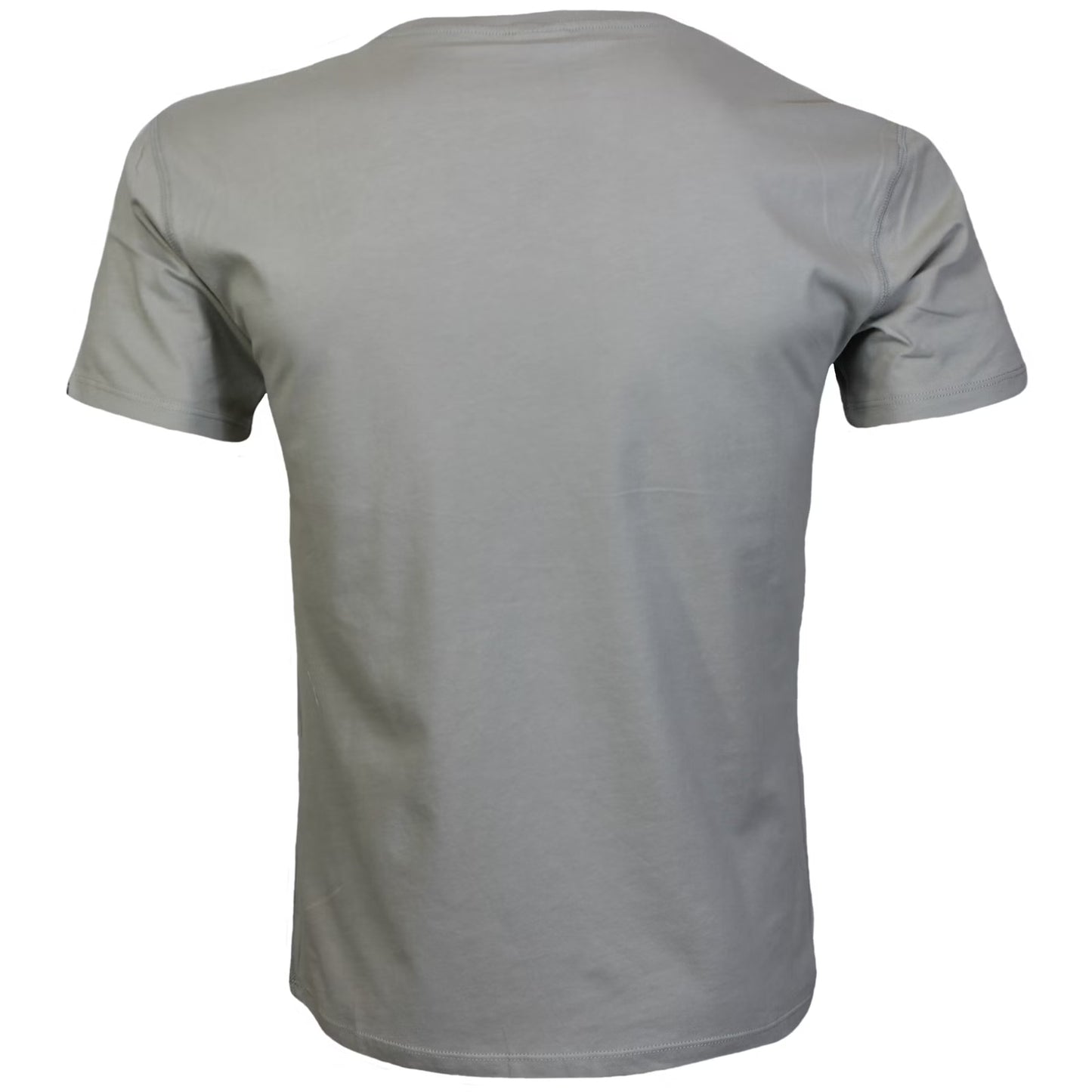 Broken Legend Basic T-Shirt Grau/Oliv mit kleinem Skull-Print auf der Brust