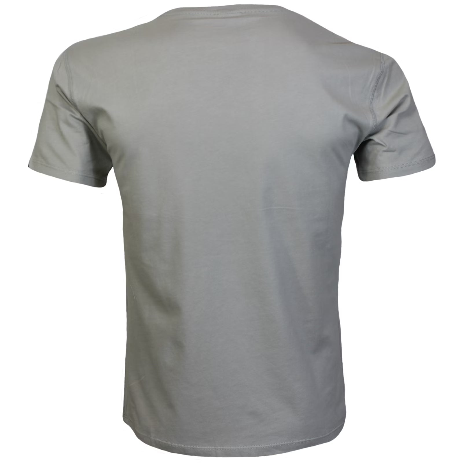 Broken Legend Basic T-Shirt Grau/Oliv mit kleinem Skull-Print auf der Brust