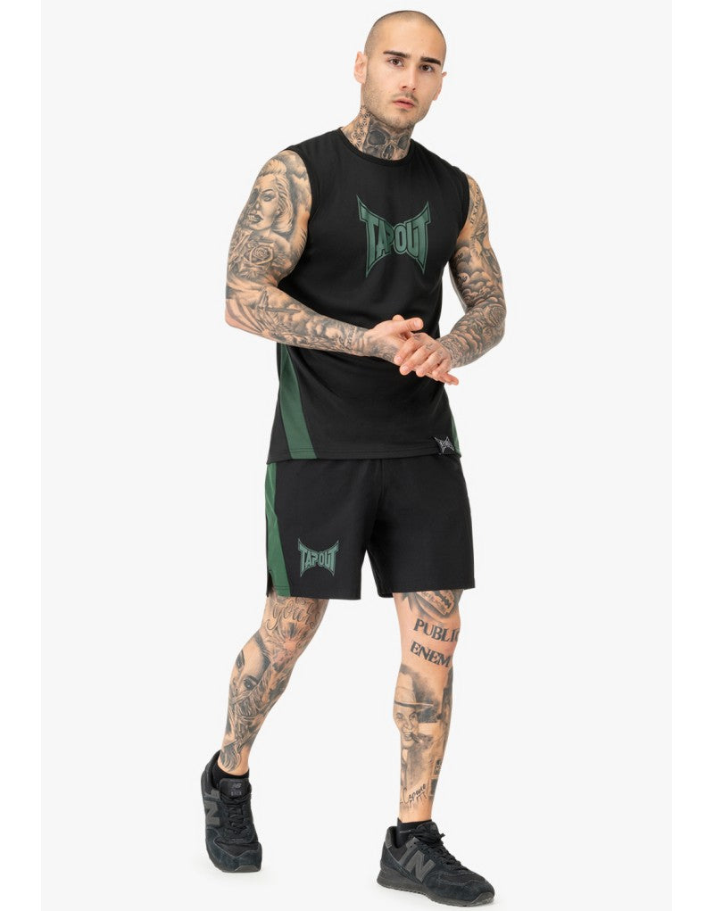 Tapout 940046 Training Short Schwarz/Gruen
