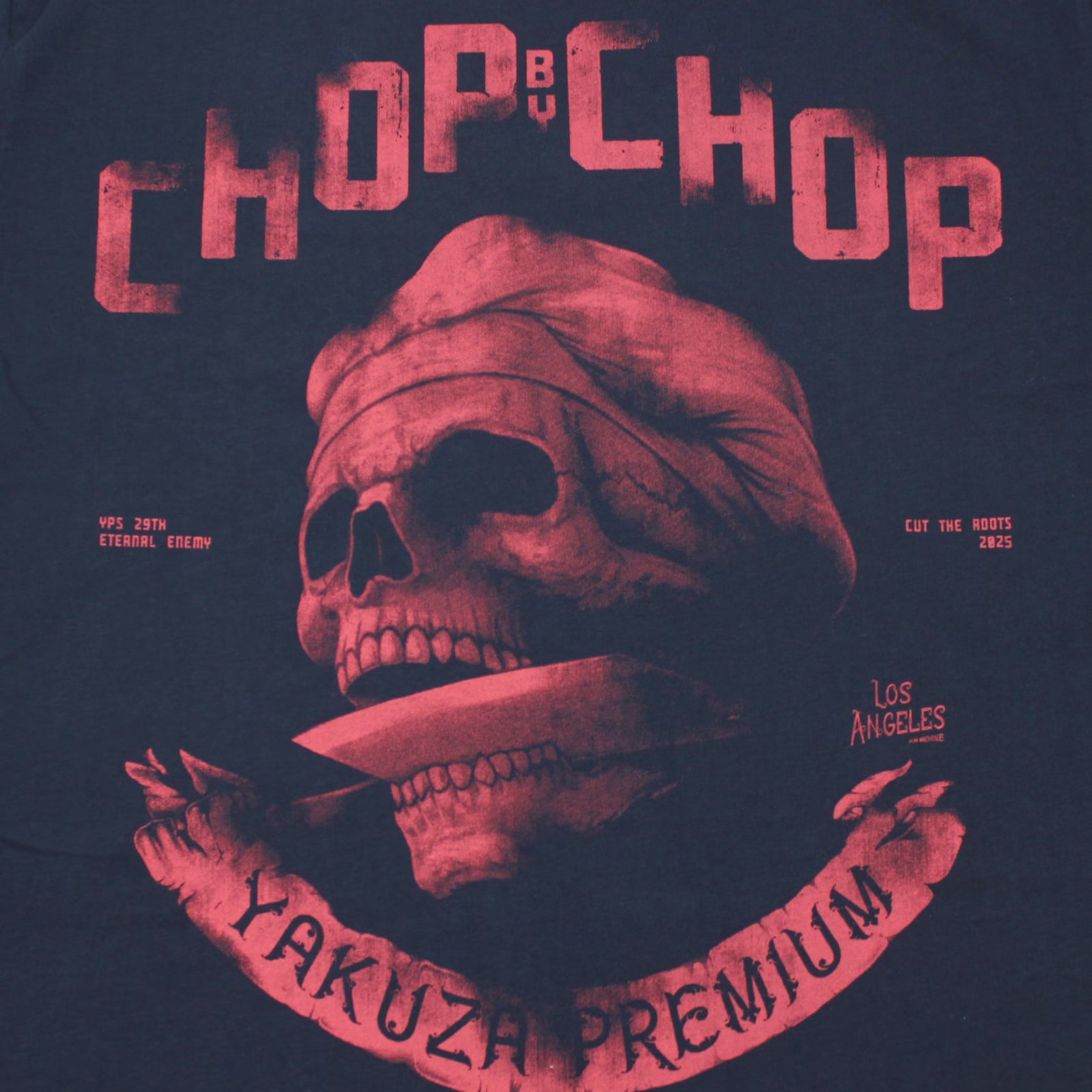 Roter Chop-Chop Skull Print von Yakuza Premium