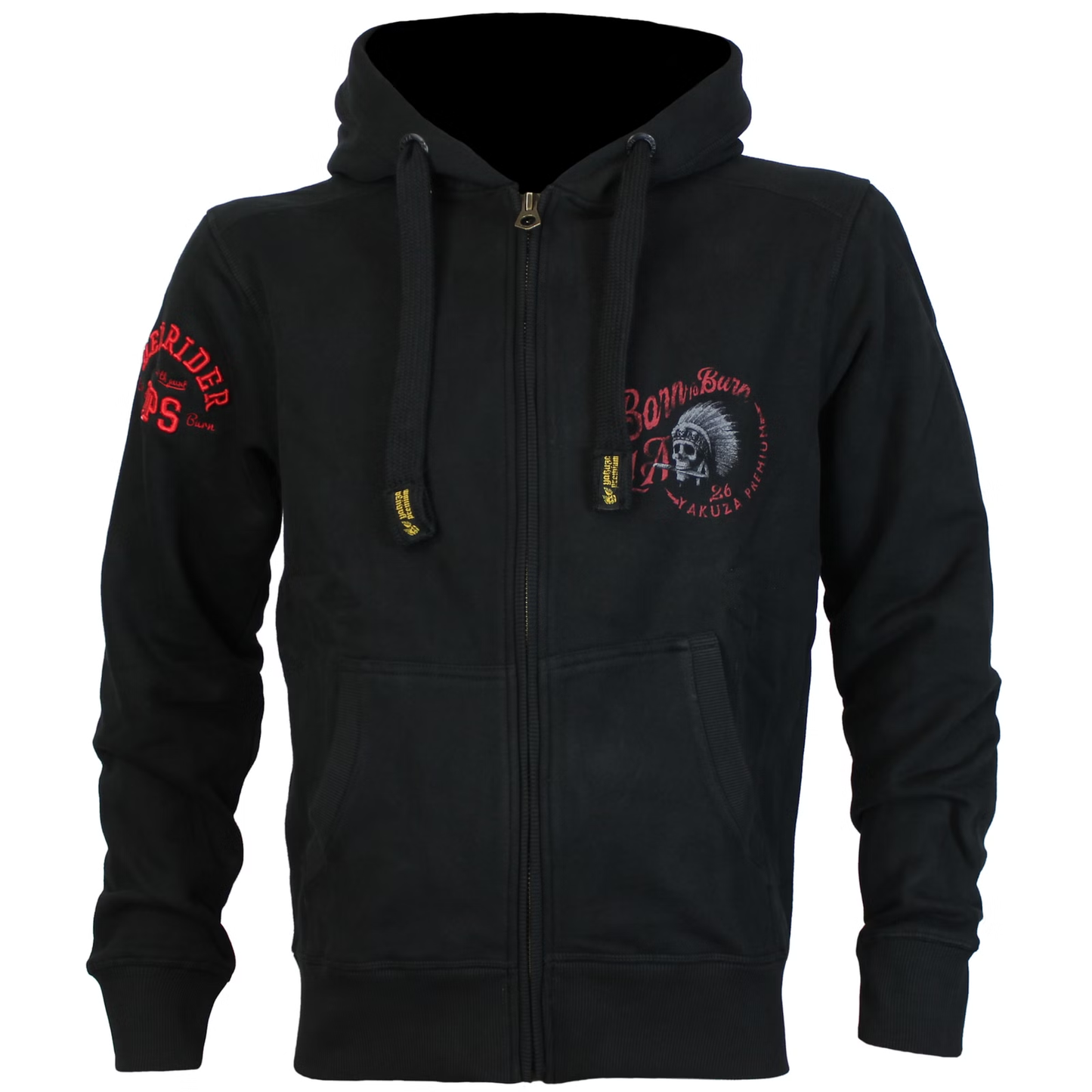 Yakuza Premium YPHZ 3825 A  Kapuzensweatjacke Schwarz