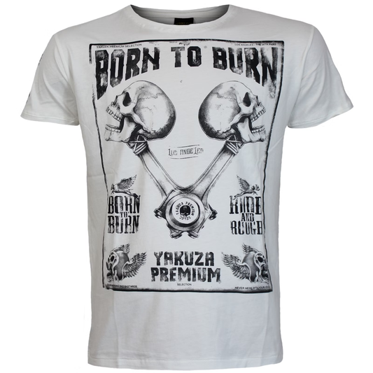 Yakuza Premium  YPS 3819  T-Shirt Natur Weiss Vintage