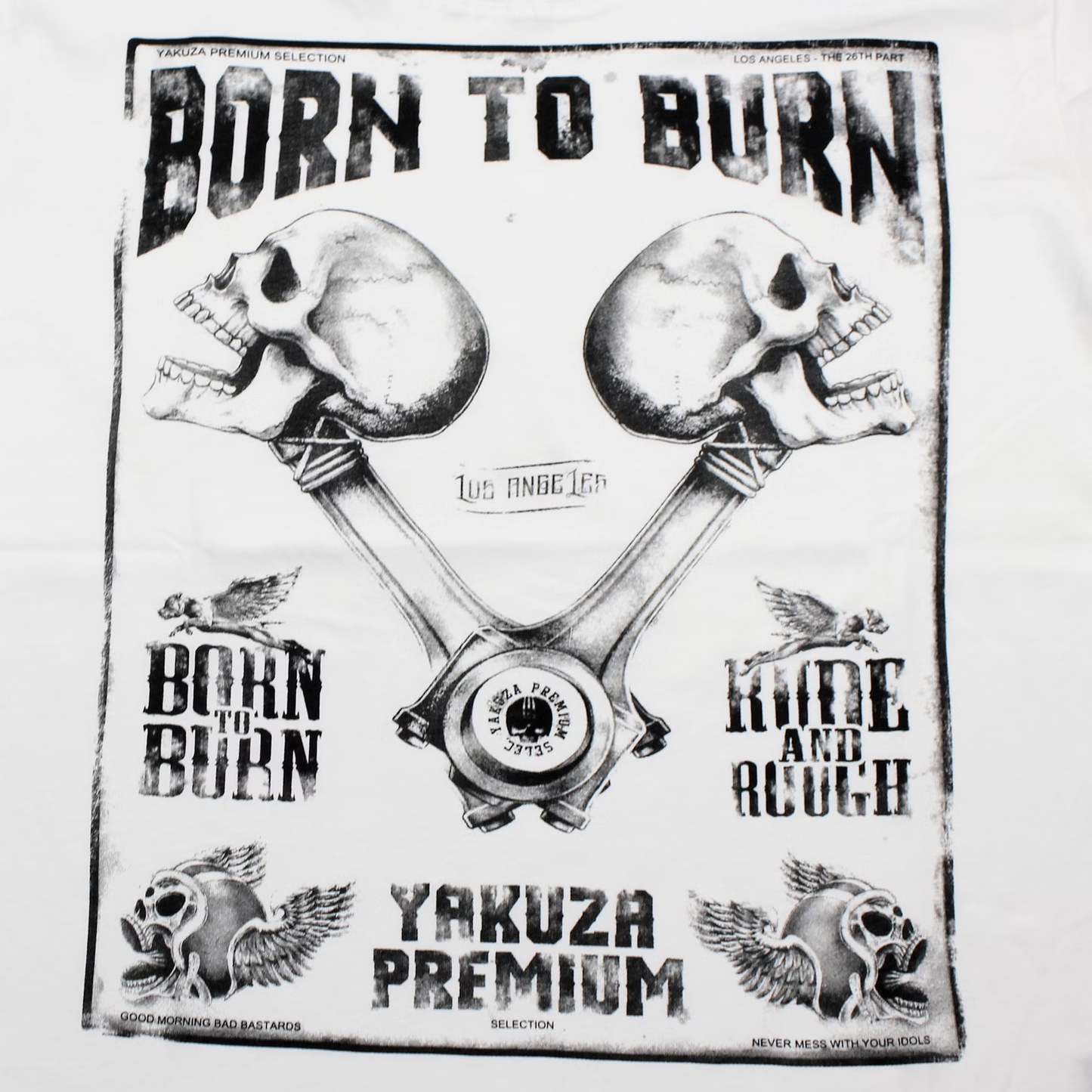 Yakuza Premium  YPS 3819  T-Shirt Natur Weiss Vintage
