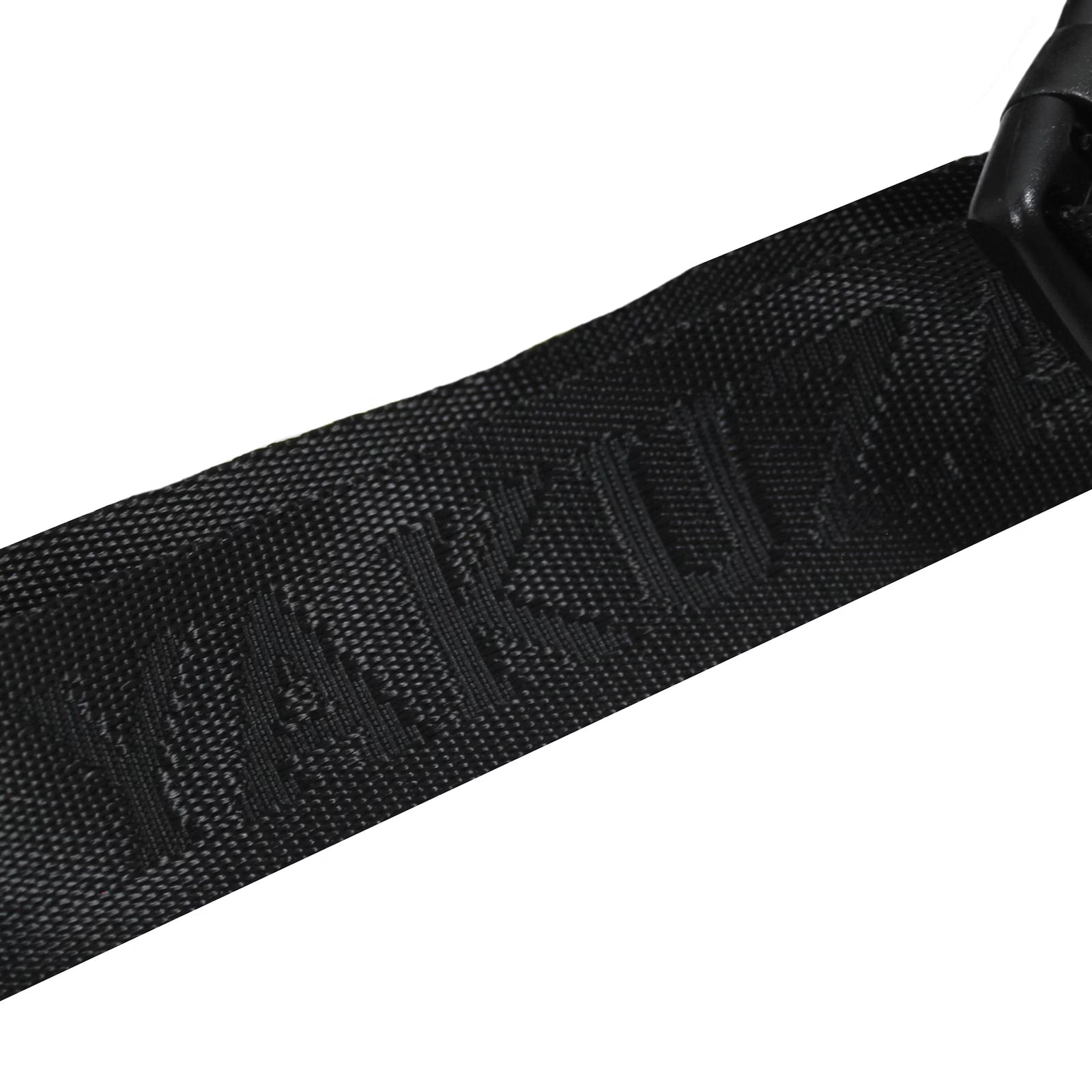 Schwarze Yakuza Premium Gürteltasche mit 3D-Stickerei, verstellbarer Bauchgurt, zwei Fächer, Polyester.