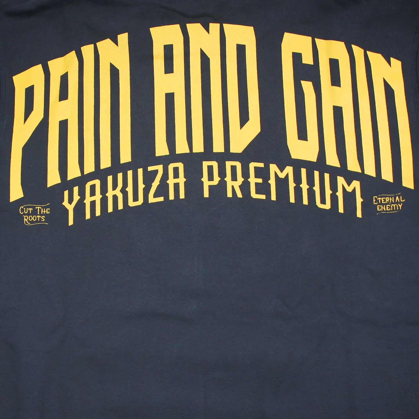 Yakuza Premium Sweatshirt YPH 3924 dunkelblau mit Harlekin-Print