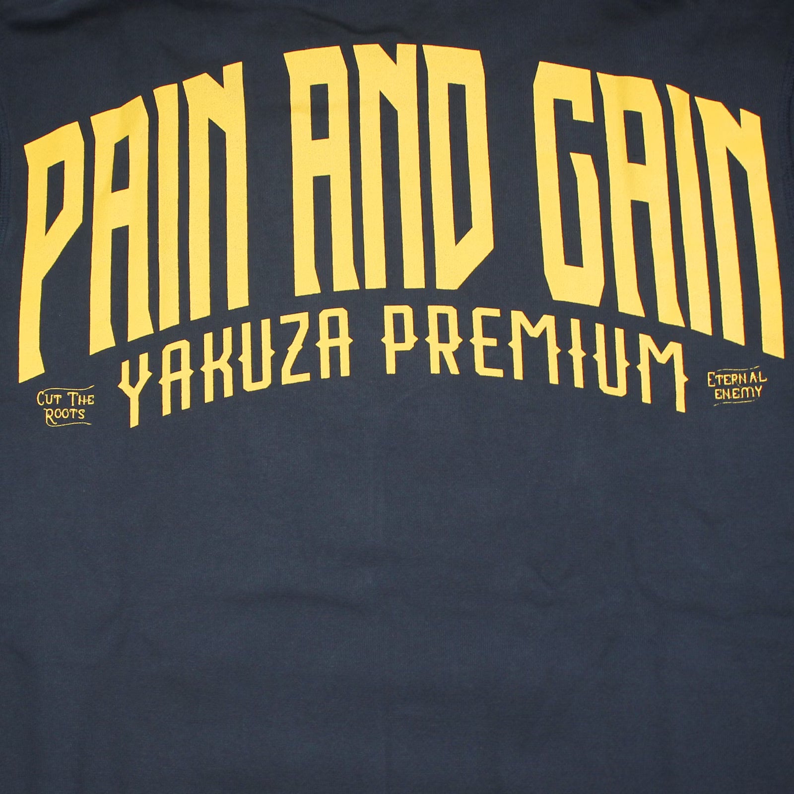 Yakuza Premium Sweatshirt YPH 3924 dunkelblau mit Harlekin-Print