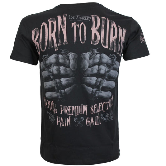 Yakuza Premium 3915 T-Shirt aus 100 % Baumwolle mit kleinem Brustprint vorn und grossem Rückenprint.