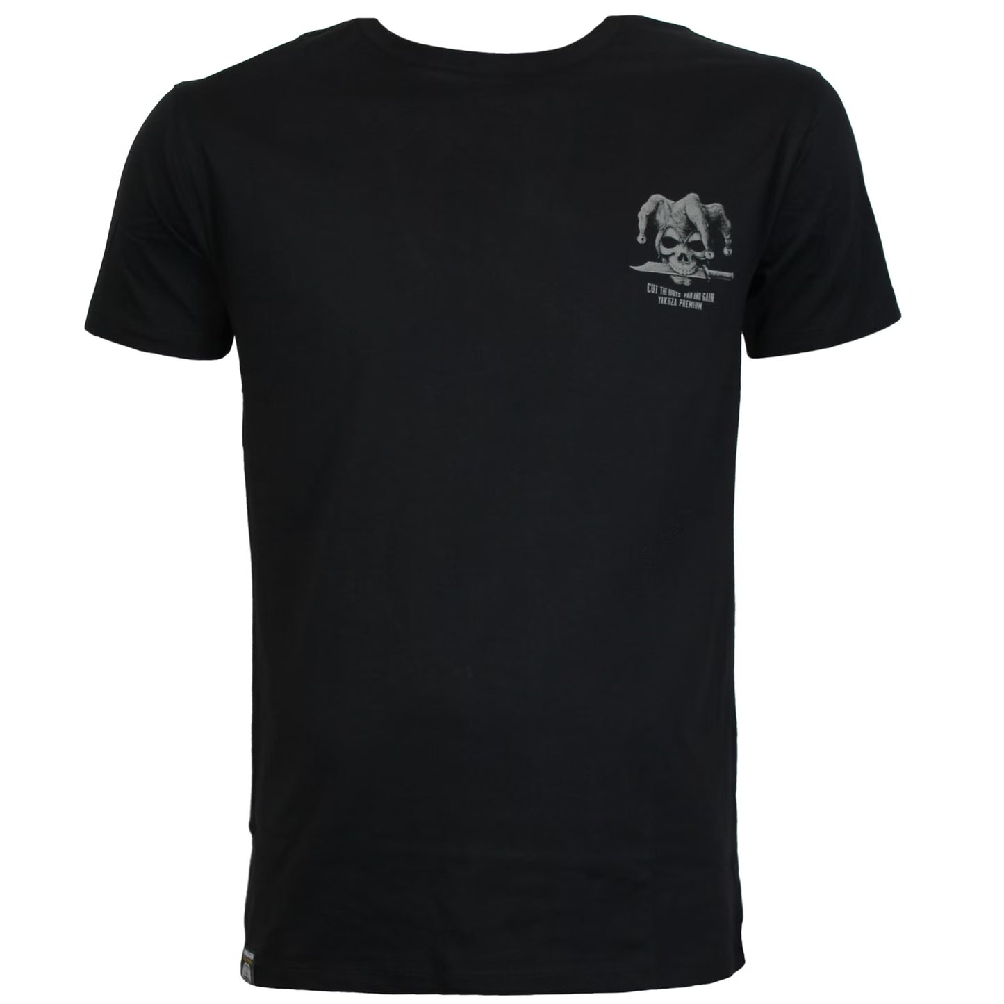 Yakuza Premium 3916 T-Shirt aus 100 % Baumwolle mit kleinem Brustprint vorn und grossem Rückenprint.