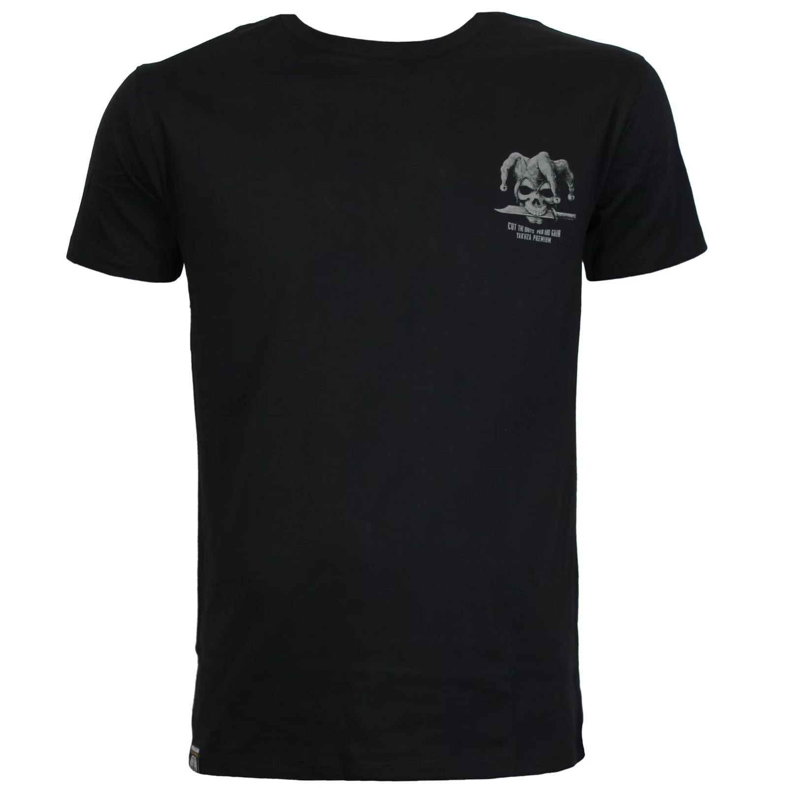 Yakuza Premium 3916 T-Shirt aus 100 % Baumwolle mit kleinem Brustprint vorn und grossem Rückenprint.