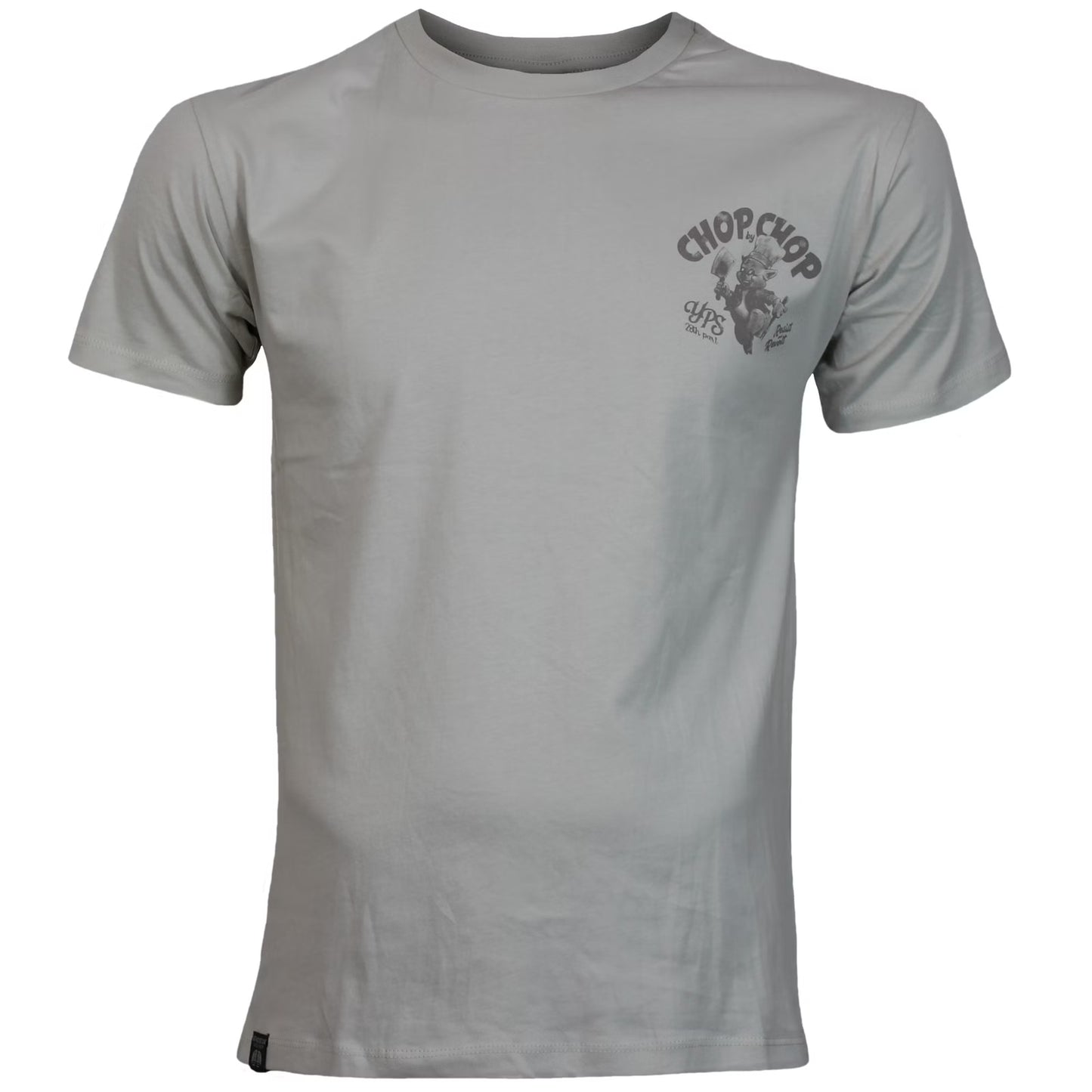 Yakuza Premium T-Shirt Silver mit Brustprint und grossem Rückenprint