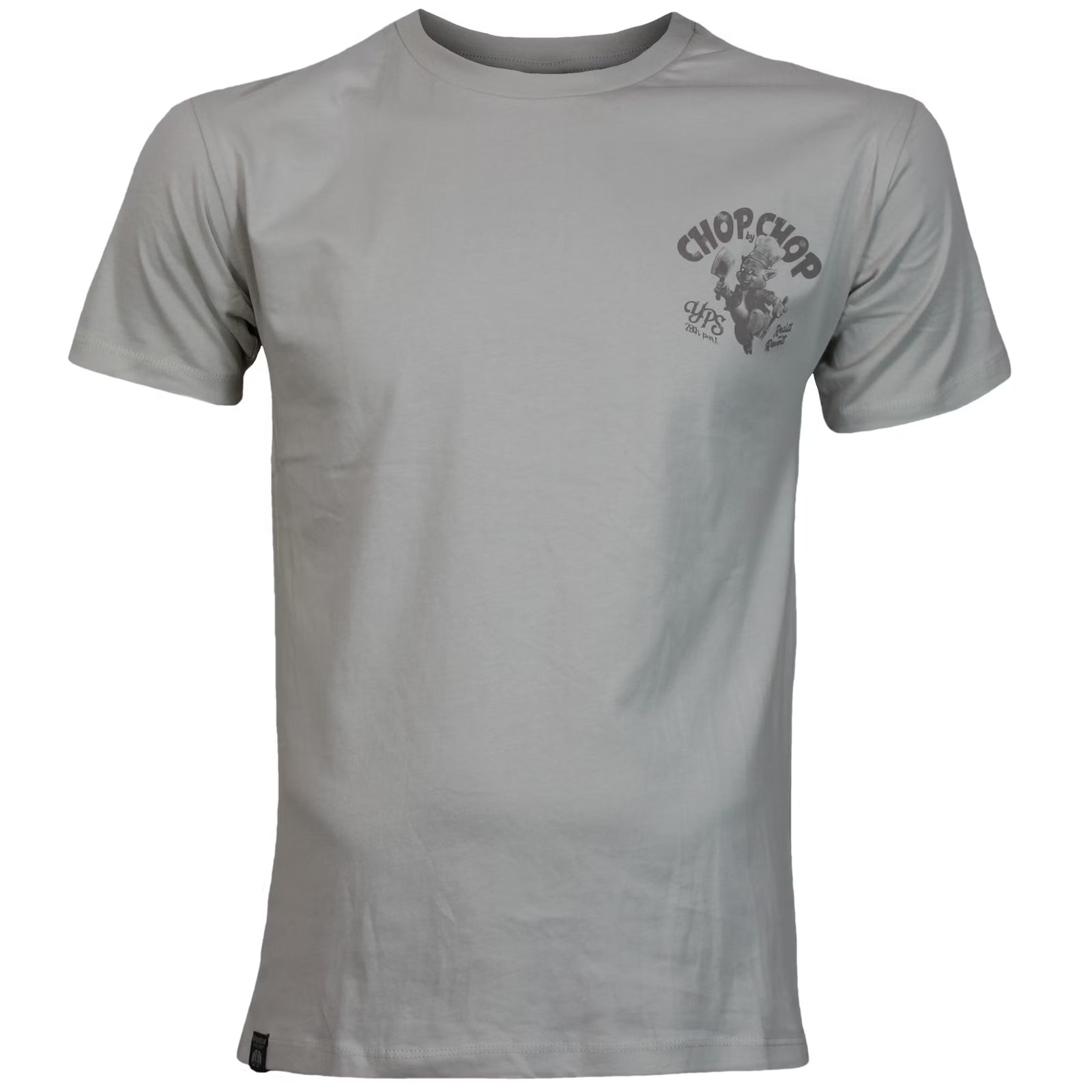 Yakuza Premium T-Shirt Silver mit Brustprint und grossem Rückenprint