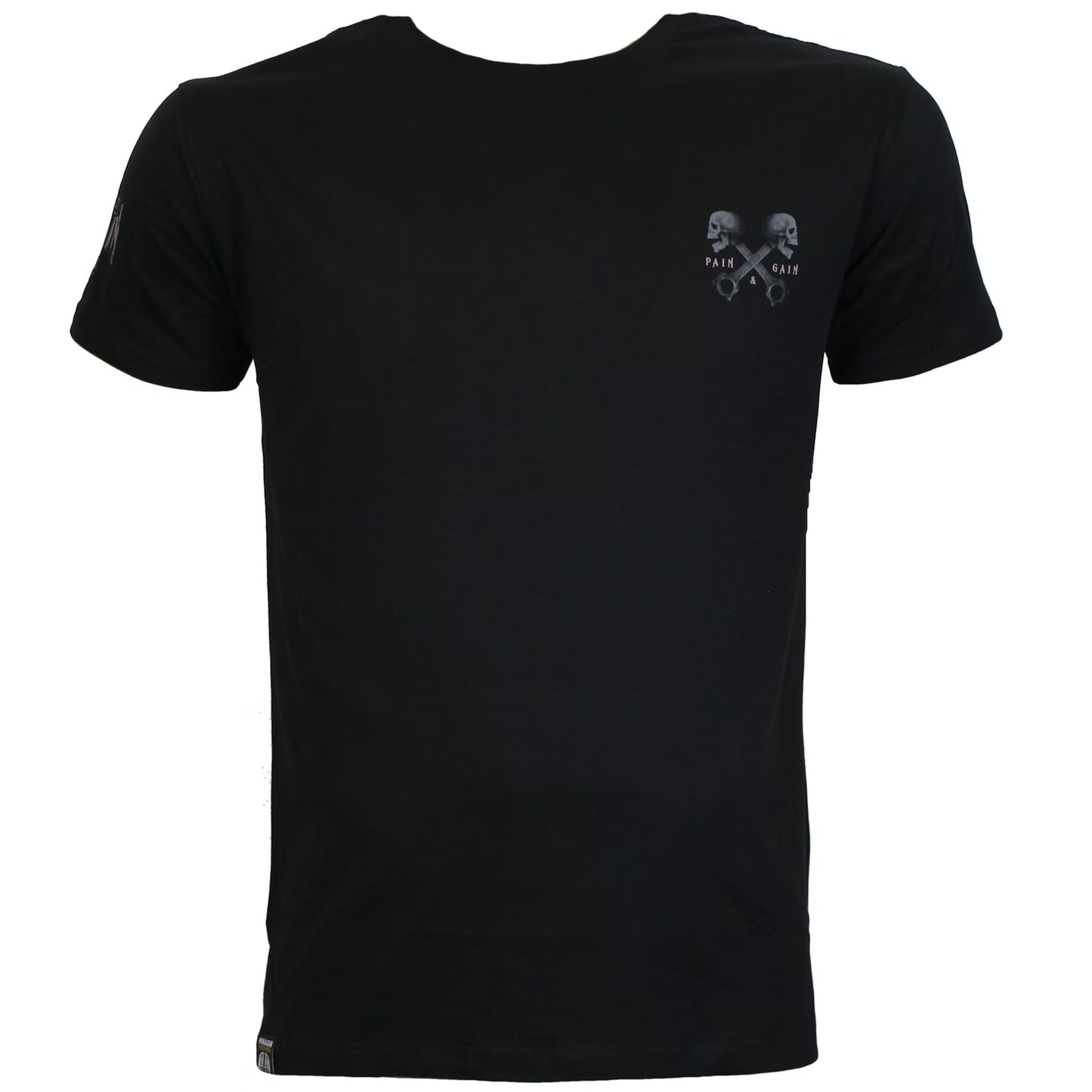 Yakuza Premium 3915 T-Shirt aus 100 % Baumwolle mit kleinem Brustprint vorn und grossem Rückenprint.