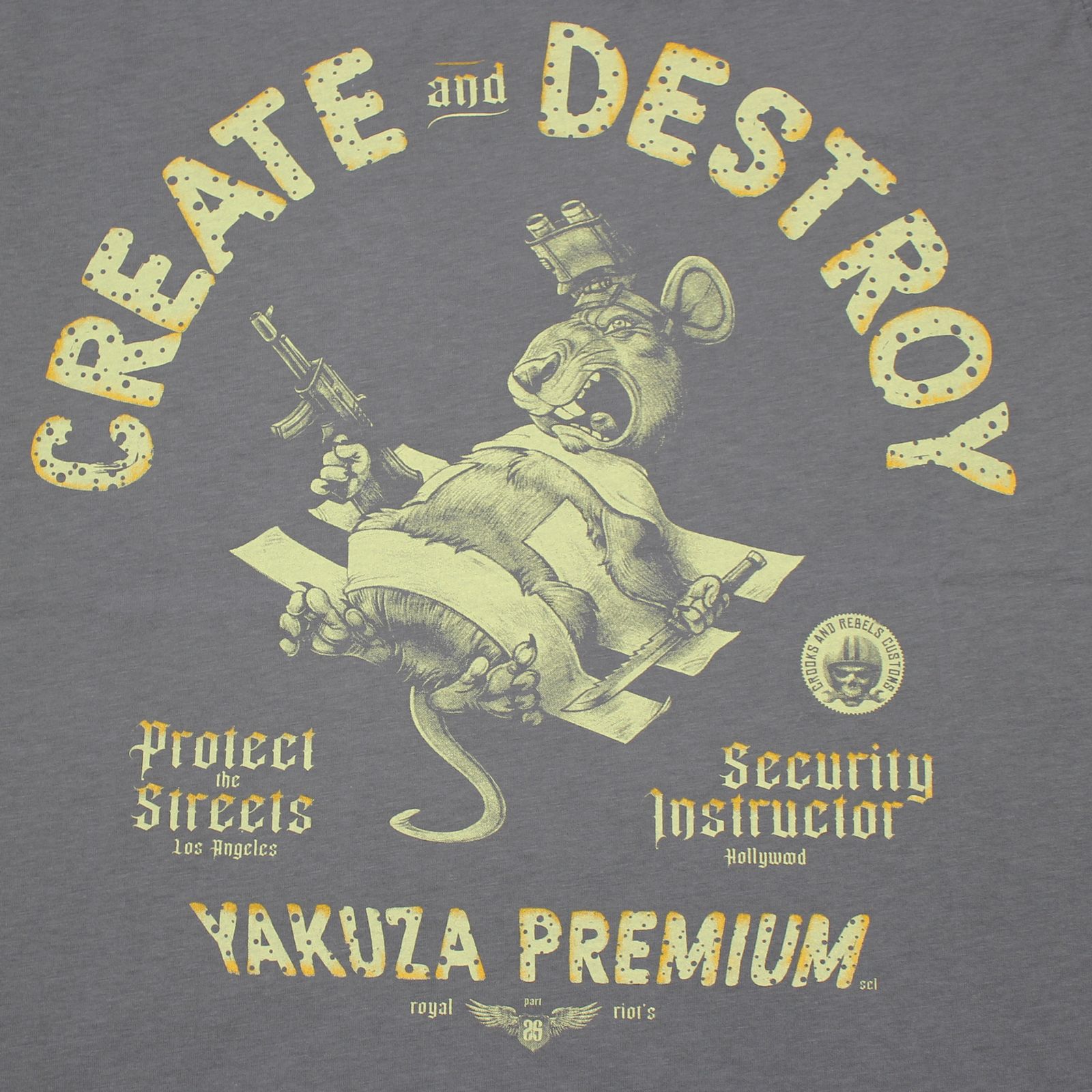 Yakuza Premium  YPS 3701  T-Shirt Grau