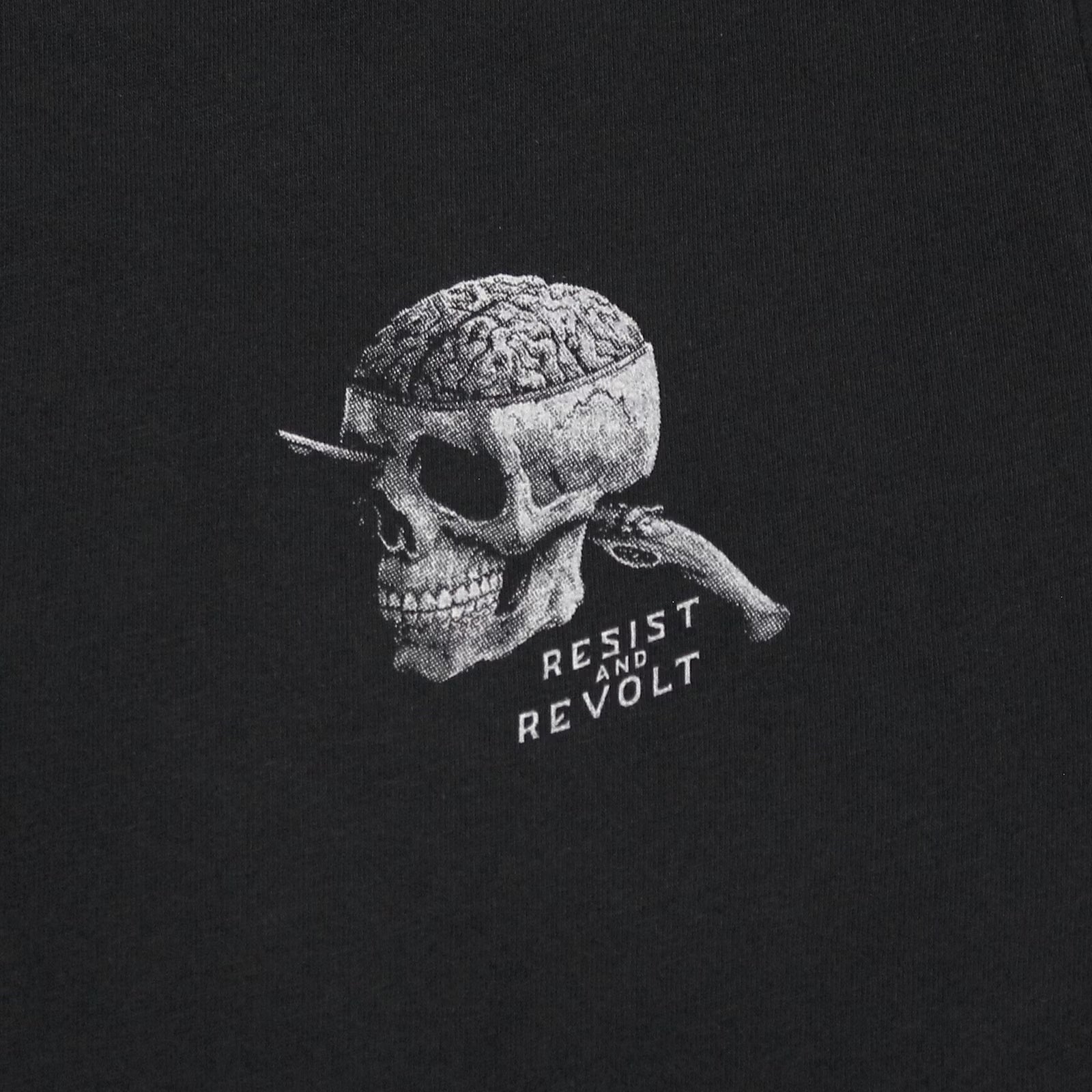 Schwarzes Yakuza Premium T-Shirt mit Brustprint und grossem Rückenprint