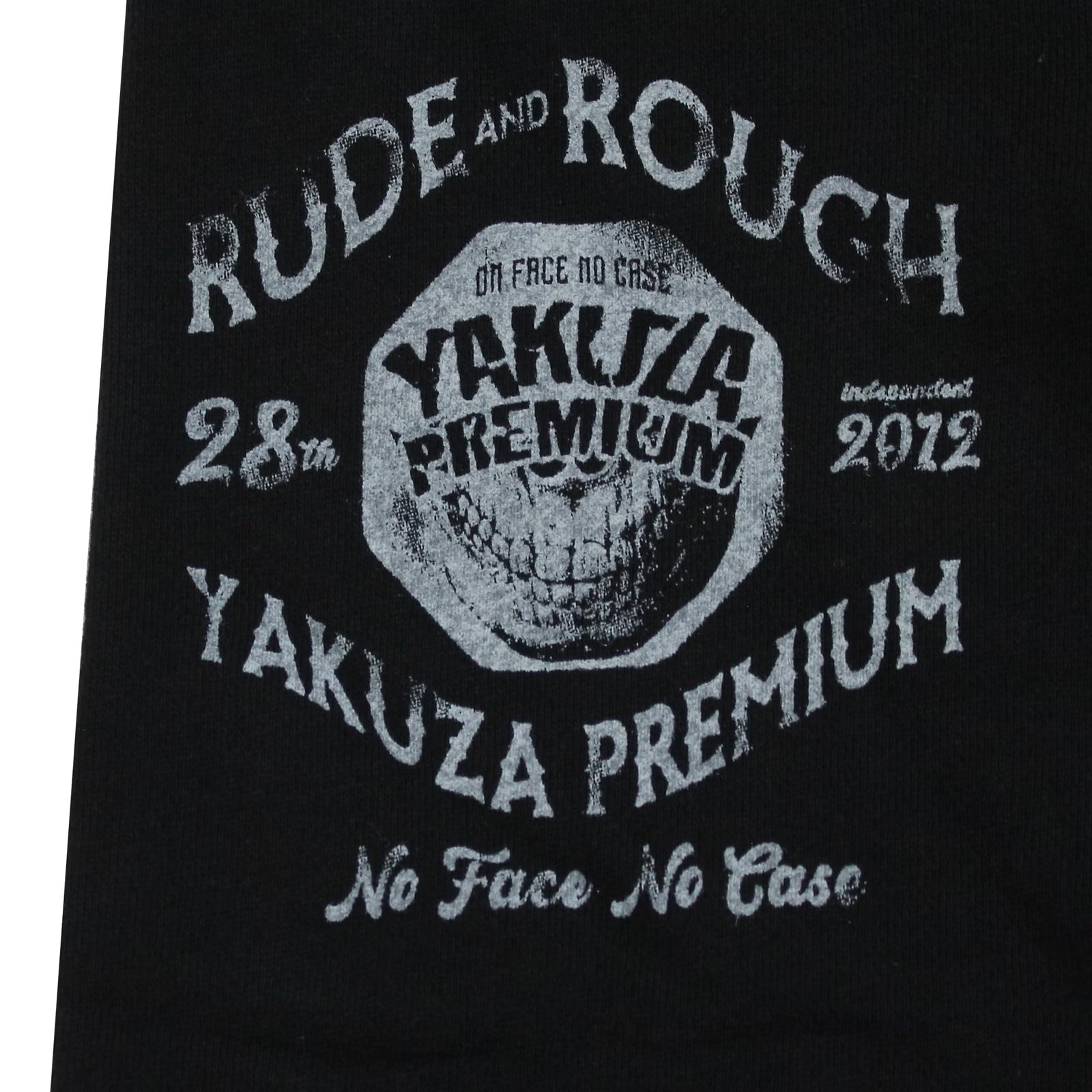 Yakuza Premium Special Sweatjacke schwarz mit Runddruck und Kapuze