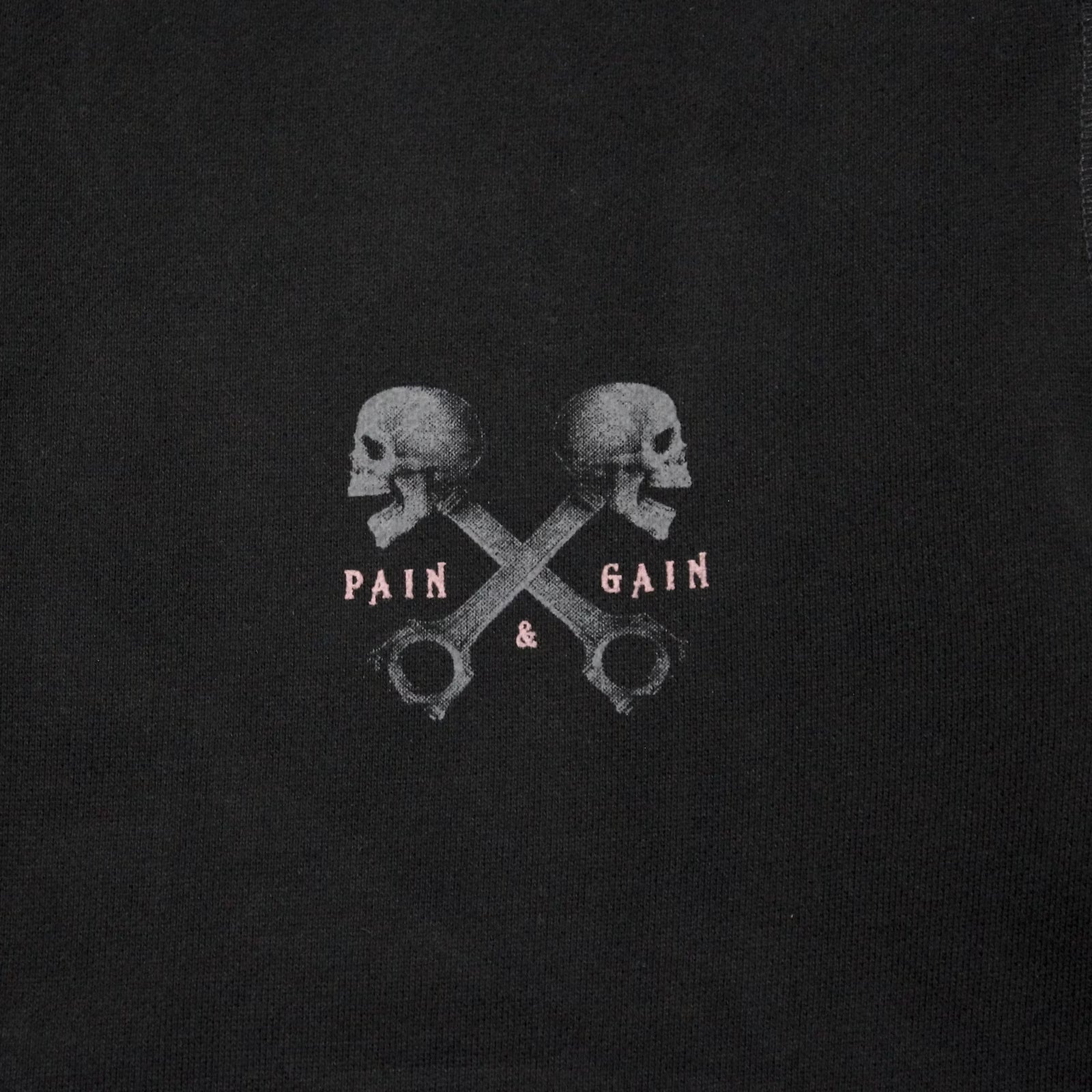 Yakuza Premium Sweatjacke YPHZ 3925 C in Schwarz mit Kapuze, Frontprints & Rückenmotiv