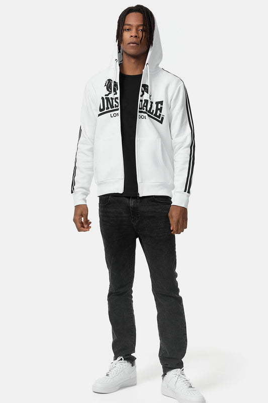 Lonsdale 114092 Selattyn Kapuzensweatjacke Weiss