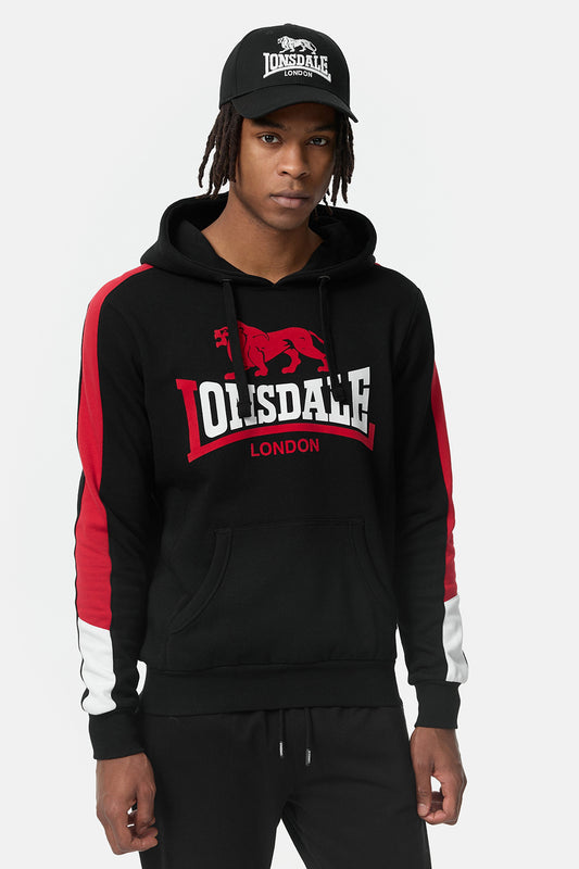 Lonsdale 117356 Kapuzenpullover Schwarz