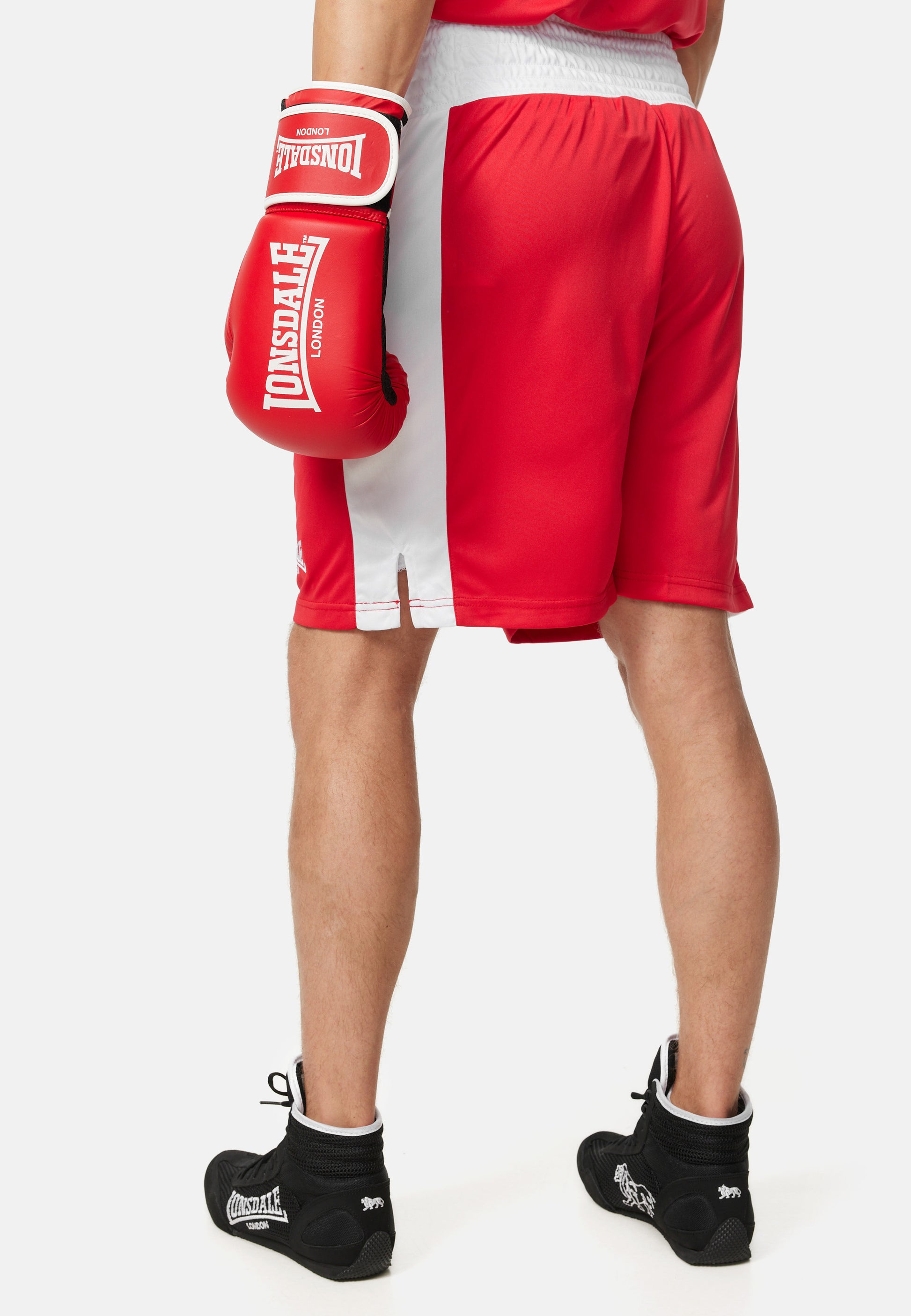 Lonsdale 119127 Amateur Boxing Trunks Rot