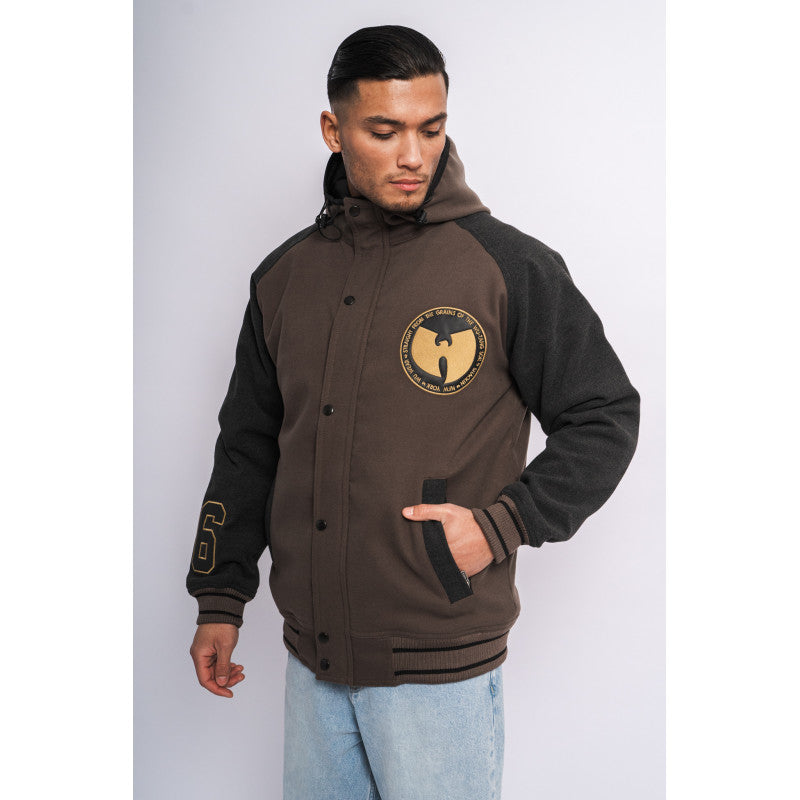 Wu Wear Grains Melton Jacke - Wu-Tang Clan Grau