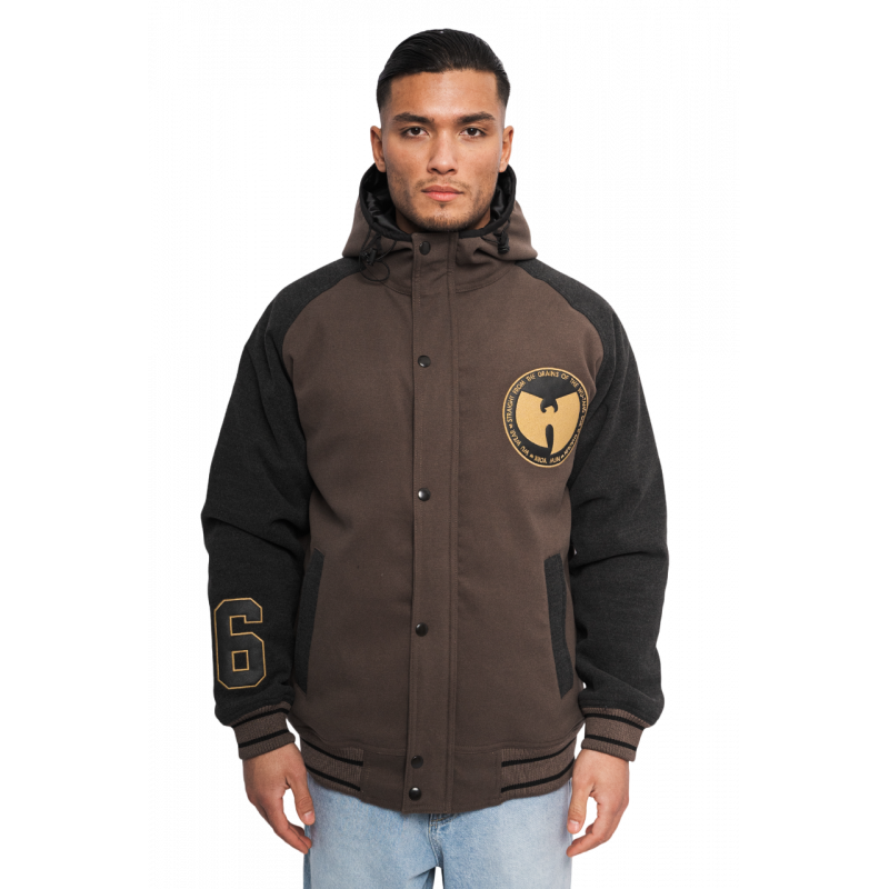 Wu Wear Grains Melton Jacke - Wu-Tang Clan Grau