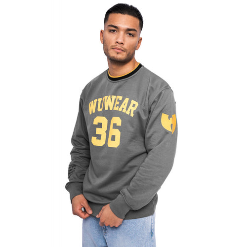 Wu Wear Wu 36 Block Crewneck Sweater Grau Wu-Tang Clan