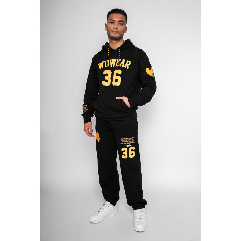 Wu Wear Wu 36 Block Sweatpant Schwarz - Wu-Tang Clan